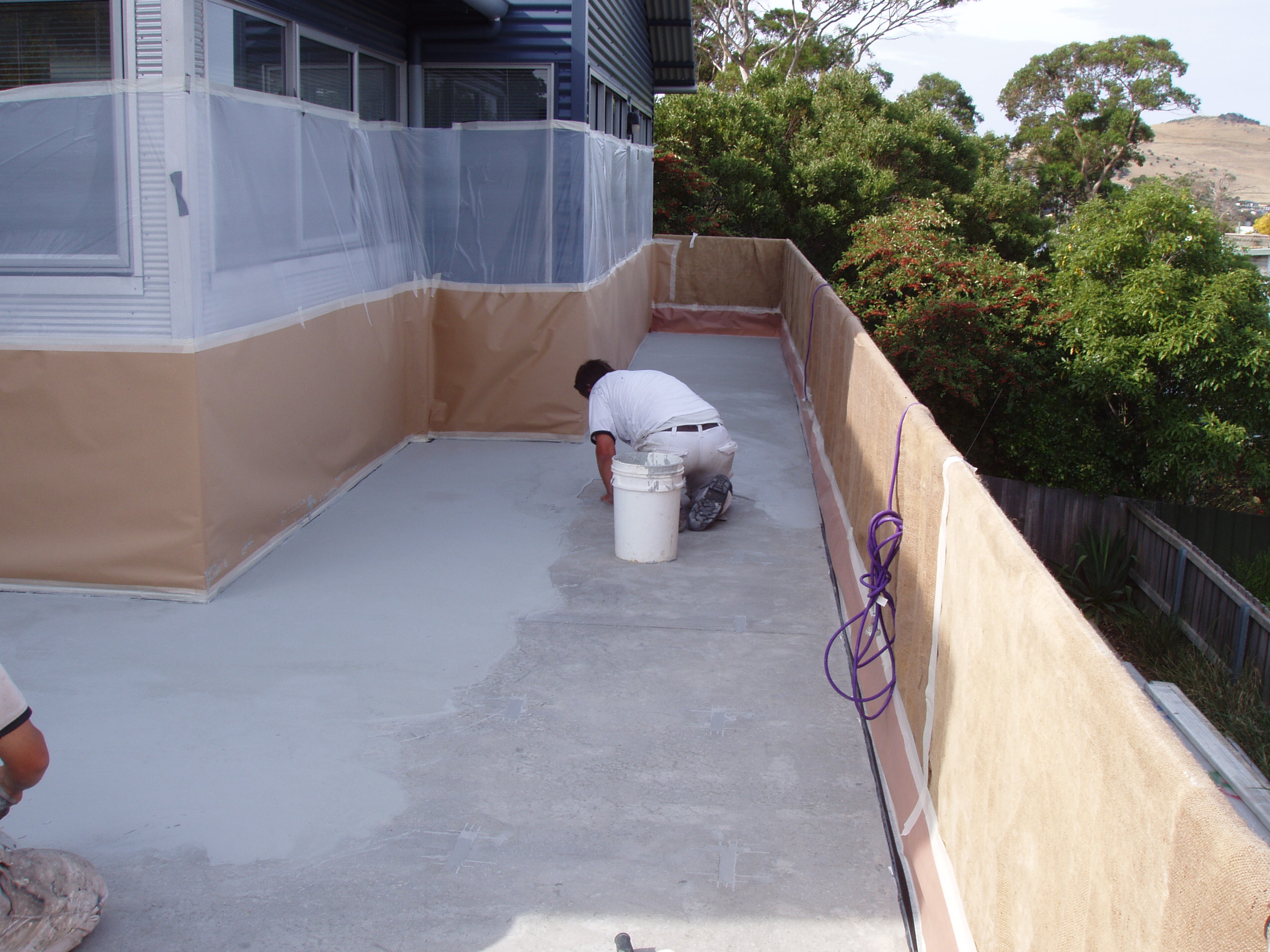 Base Application on Prepared Surface